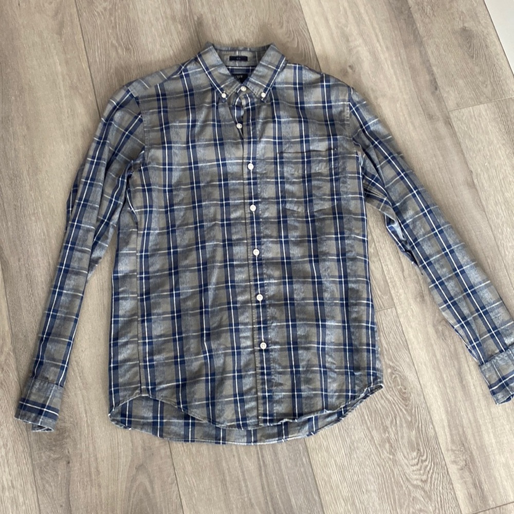 J. crew mens m slim button down, worn one time